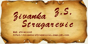 Živanka Strugarević vizit kartica